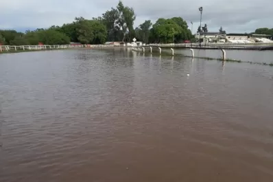 El turf, otra víctima de la tormenta