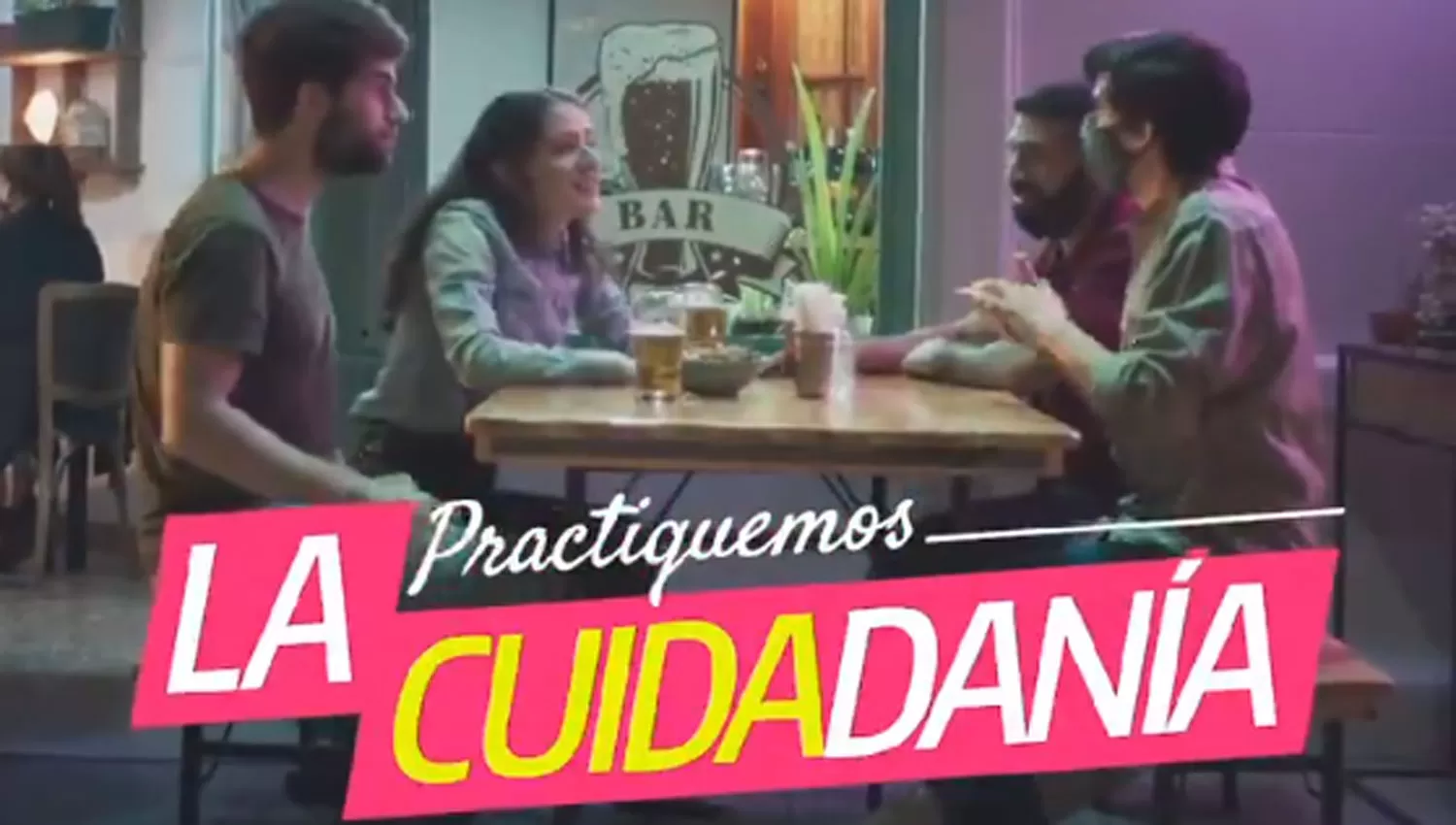 Practiquemos la cuidadanía, es el slogan de la nueva campaña.