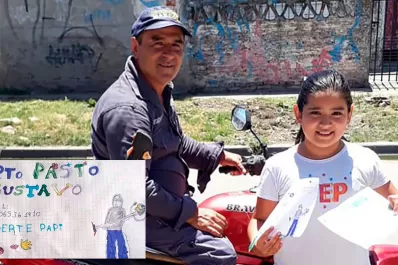 El dibujo viral de su hija cambió la suerte de un tucumano que estaba sin trabajo
