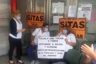 Un enfermero del Centro de Salud se encadenó tras denunciar represalias