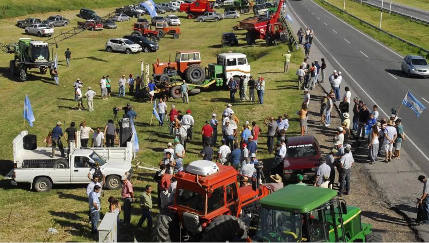 PROTESTA. Desde la Federación Agraria sostienen que la medida perjudica a los pequeños y medianos productores. 