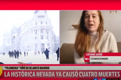 Una tucumana contó cómo ha vivido la histórica nevada en Madrid
