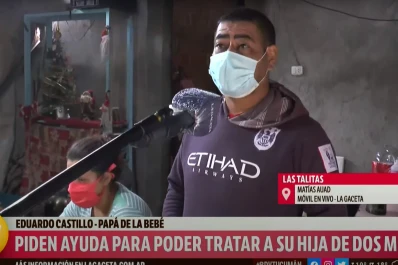 Una familia pide ayuda para cubrir el tratamiento de una bebé de dos meses