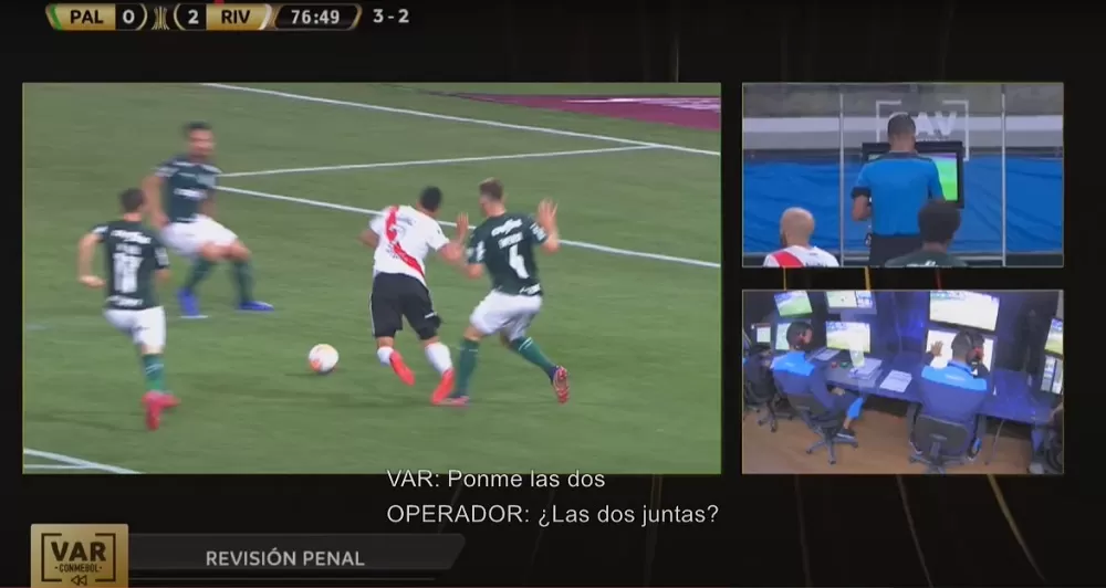 Los audios del VAR en las jugadas polémicas que marcaron la eliminación de River