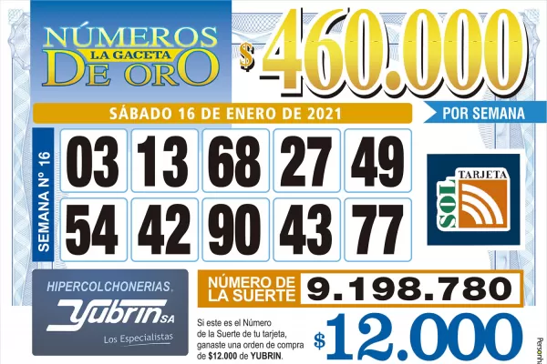 Los Números de Oro de LA GACETA