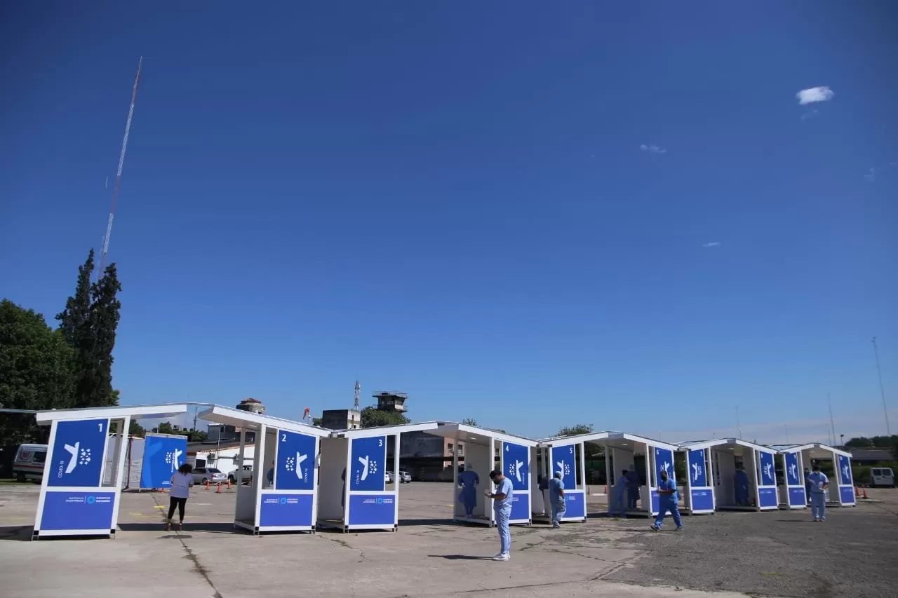 BOX. Testeos rápidos en la Dirección de Emergencias. FOTO MINISTERIO DE SALUD PÚBLICA 