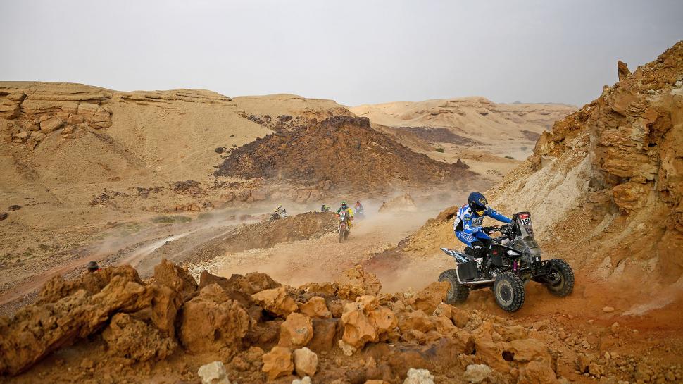 INALCANZABLE. Manuel Andújar, el piloto patrocinado por Boca, condujo con maestría en las últimas etapas del Dakar.