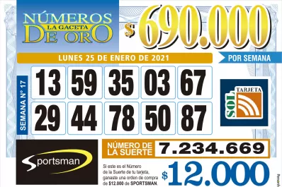 Los Números de Oro de LA GACETA