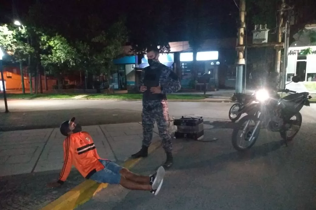 YERBA BUENA. Detención del ladrón . FOTO MUNICIPALIDAD DE YERBA BUENA. 