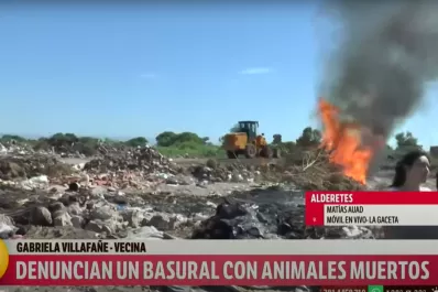 En Alderetes, los vecinos se manifestaron en contra de un basural