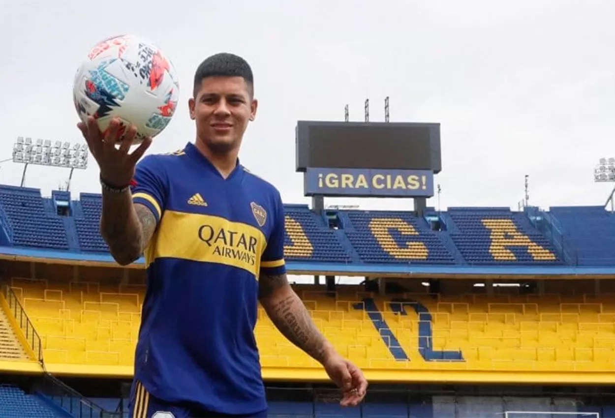 Rojo lució con los nuevos colores y dijo que Boca es el más grande de Argentina