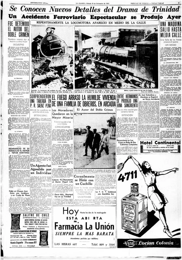 El tren que se estacionó en la calle 9 de Julio