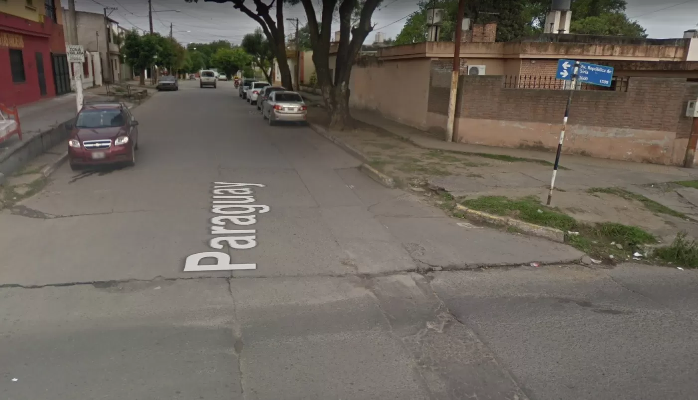 AVENIDA SIRIA Y PARAGUAY. Imagen de Google Maps