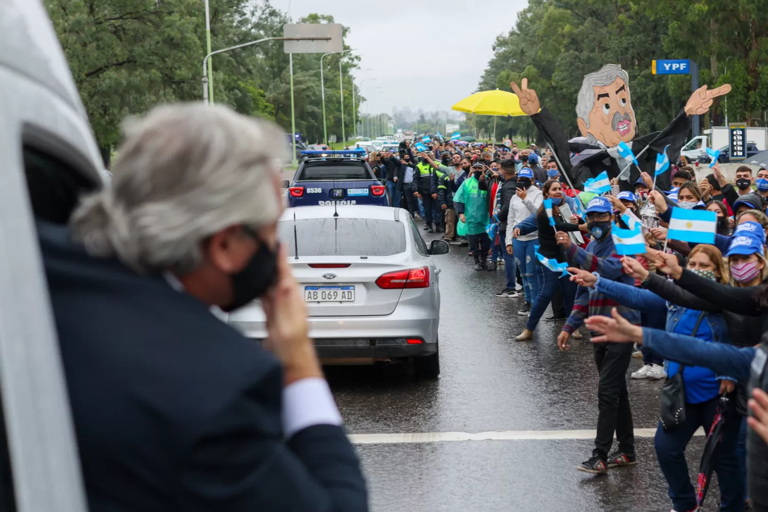 Alberto Fernández, en Tucumán. FOTO TWITTER, 