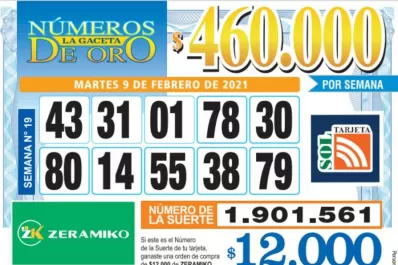 Los Números de Oro de LA GACETA