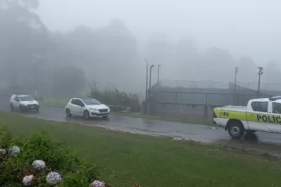 Visita presidencial: la lluvia no permite ver el esplendor de la ciudad desde San Javier
