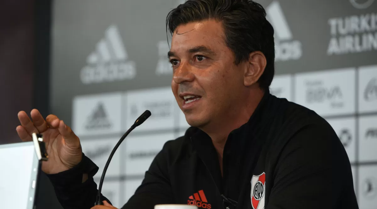 POR LA CLASIFICACIÓN. Marcelo Gallardo, entrenador de River, mandará a la cancha a un equipo lleno de figuras.