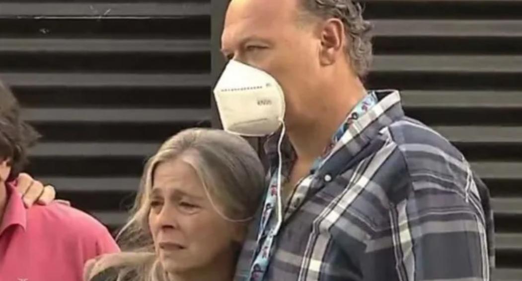 Patricia, la madre de Úrsula, junto a Sergio Berni.