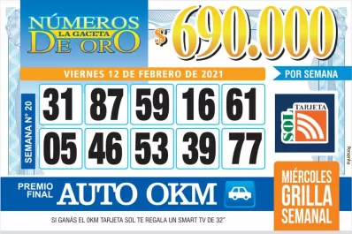 Los Números de Oro de LA GACETA