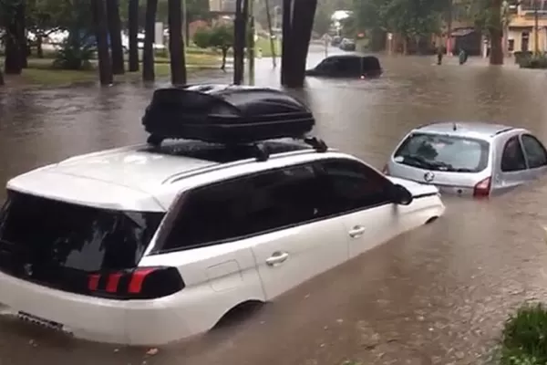 Temporal en Pinamar: cayeron 200 milímetros en tres horas