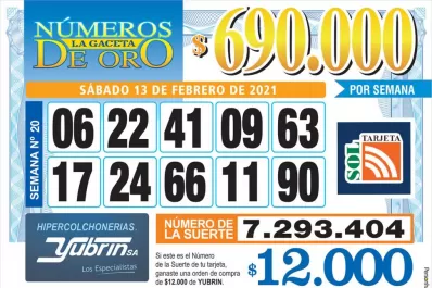 Los Números de Oro de LA GACETA