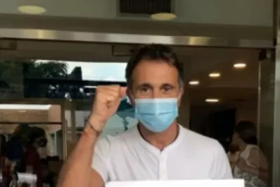 Sergio Lapegüe recibió el alta y volvió a su casa