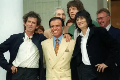 Menem, un enamorado de la farándula