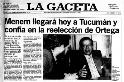 Sin decirlo, Menem dijo que Palito Ortega no sería vicepresidente