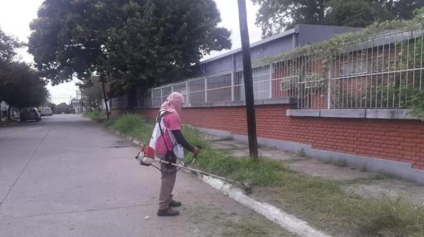 Limpieza en las escuelas / Foto de Comunicación Pública