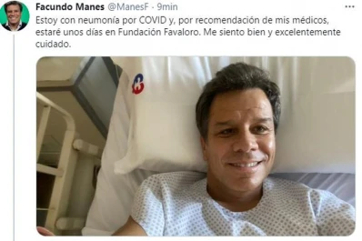 El neurocientífico Facundo Manes anunció que está internado por coronavirus