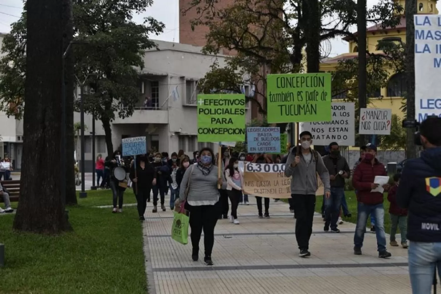 JUNIO DE 2020. Vecinos y autoridades de la Perla del Sur protestan por la inseguridad. ARCHIVO LA GACETA / foto de Osvaldo Ripoll