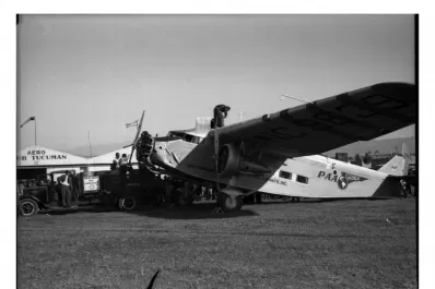 Tucumán retro: primer aterrizaje de un avión trimotor, en 1937
