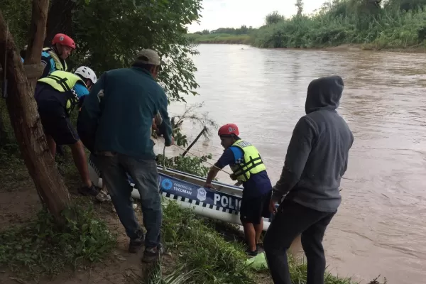 Un pescador murió ahogado tras ser arrastrado por la corriente del río Salí