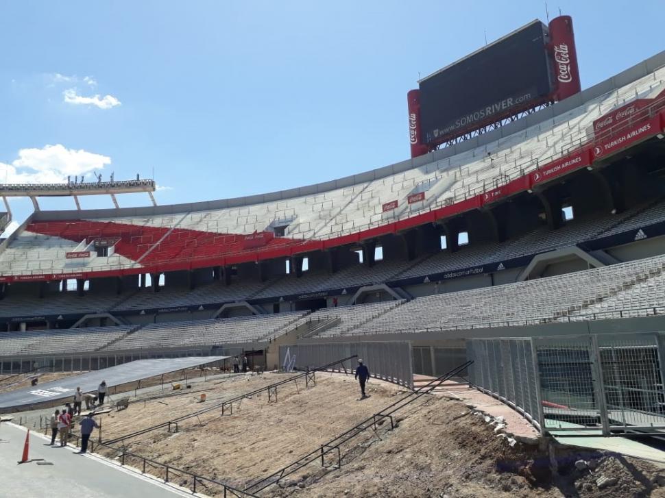 CAMBIO. Sacaron la pista de atletismo que tenía el estadio.