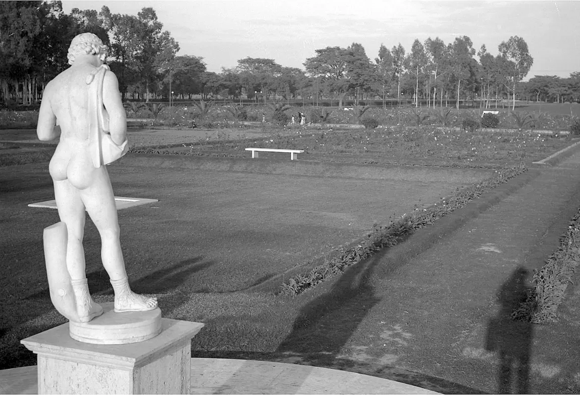 El parque 9 de Julio en los años 30 
