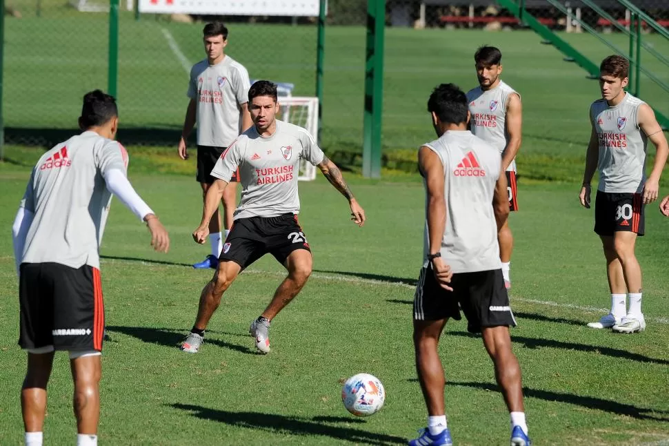 REGRESO. Gonzalo Montiel se recuperó de una lesión y será titular en River. twitter @RiverPlate