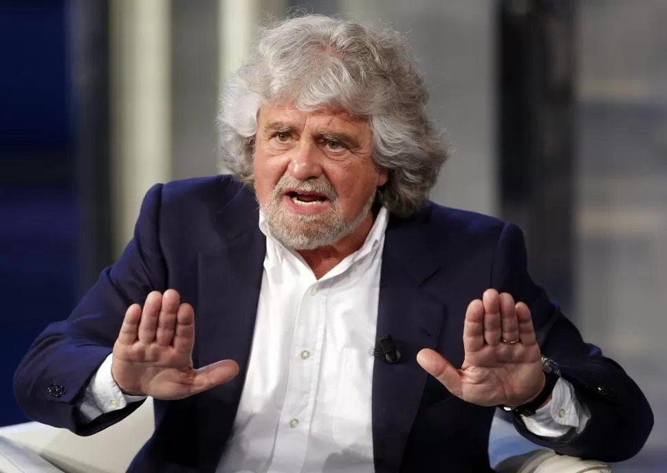 EL FUNDADOR. El excomediante Beppe Grillo creo el partido como plataforma de protesta contra la corrupción y el amiguismo. Reuters