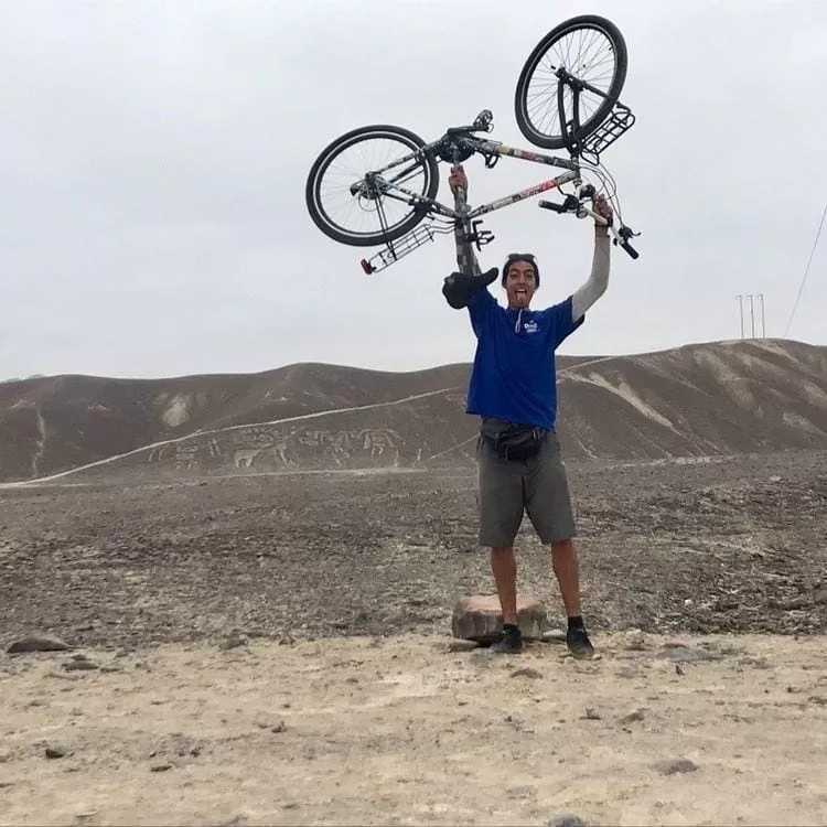 EN RECORRIDO. Kevin Monsalve Botero salió de Medellín, en su Colombia natal, y pasó por cinco países.  