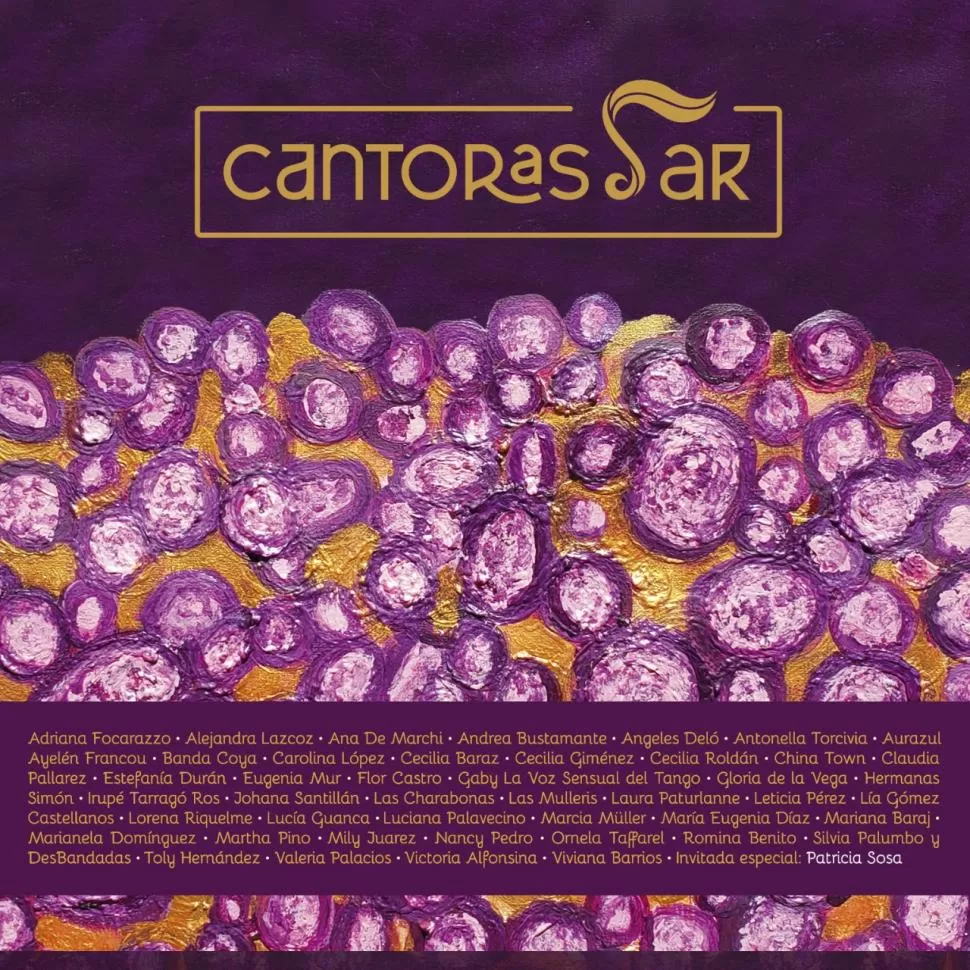 LA PORTADA. Anne Demar fue la responsable del arte gráfico del disco, en el que jugó con el color violeta que identifica al movimiento feminista.  