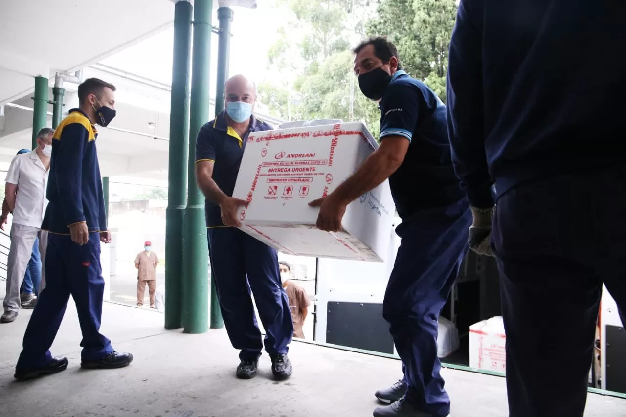 CONTRA EL CORONAVIRUS. Vacunas anti-covid llegan a Tucumán. Foto: Prensa Salud