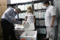 Chahla supervisó el operativo de recepción de 15.300 nuevas dosis de Sinopharm