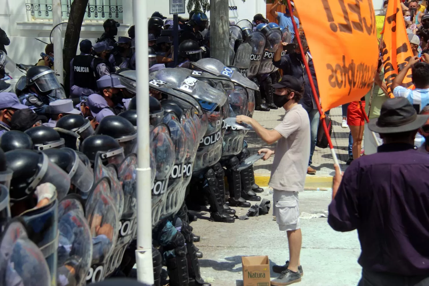 REPRESIÓN EN FORMOSA. Foto Diario El Sol. 