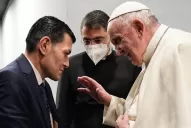 Francisco se reunió con el padre del niño que murió ahogado en el Mar Egeo