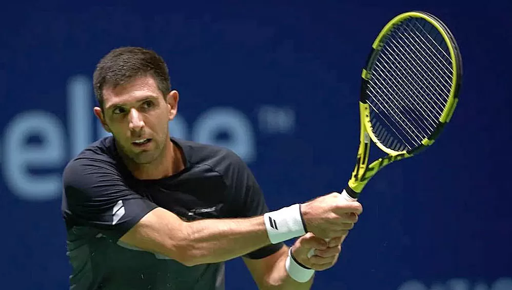 AVANZAN. Los argentinos Coria y Delbonis (foto) clasificaron a octavos de final en el Abierto de Santiago de Chile.