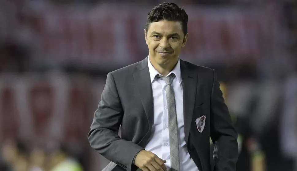 Marcelo Gallardo se consagró por tercer año consecutivo como el mejor entrenador de América. Foto: AFP.