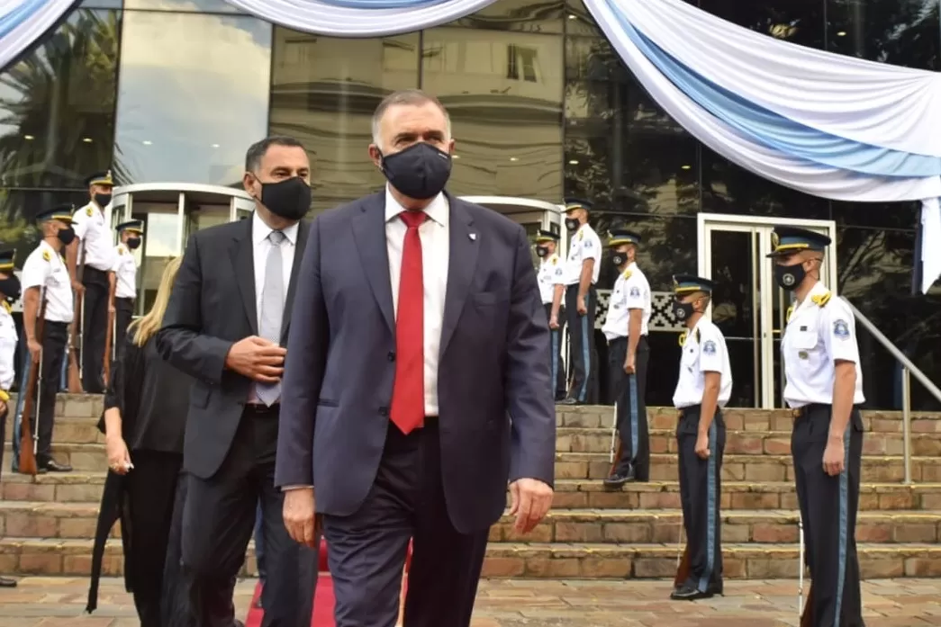 PRESIDENTE DE LA LEGISLATURA. Osvaldo Jaldo, en el acto de apertura de sesiones ordinarias. Foto: Prensa HLT