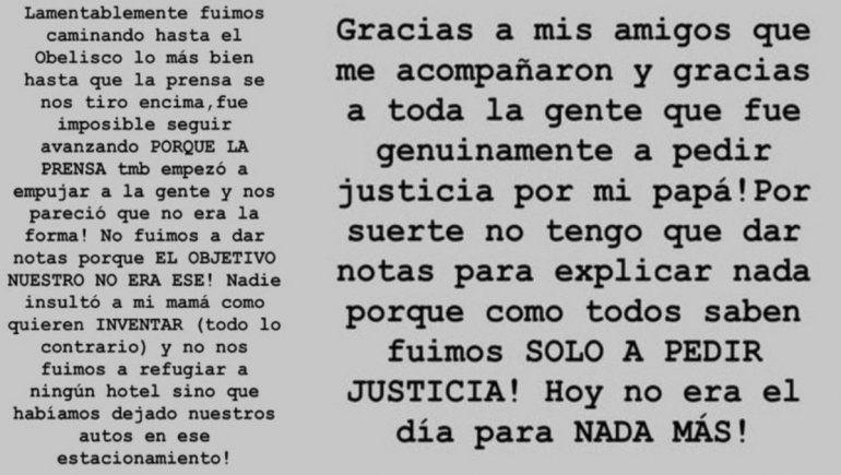 El descargo de Dalma Maradona tras la caótica marcha por Diego