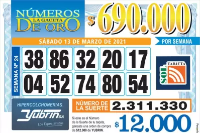 Los Números de Oro de LA GACETA