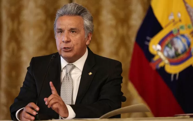 Lenín Moreno se enojó.  fotos reuters