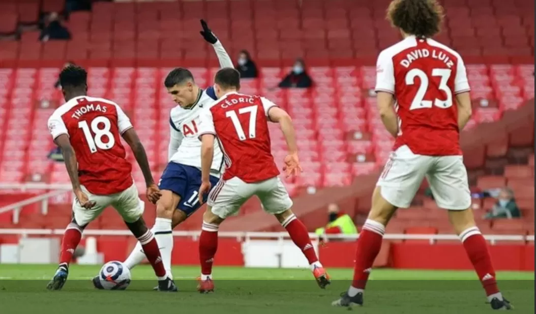 El momento del gol. FOTO DIARIO OLÉ. 